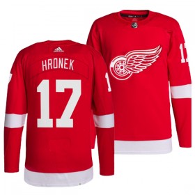 Detroit Red Wings Filip Hronek 17 Adidas Rot Trikot Authentic - Herren